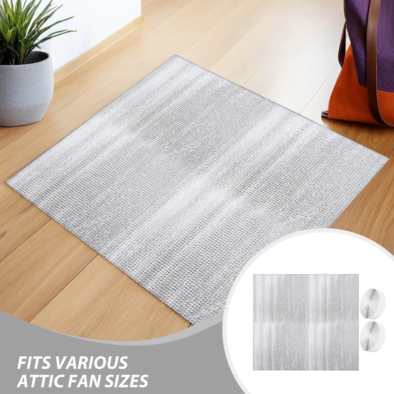 Veemoon 2sets Copertura Isolante per Ventola Soffitta Scudo Termico per Isolamento Soffitto in Alluminio Guarnizione per Sfiato Soffitta Ventilazione Migliorata Facile Installazione DIY