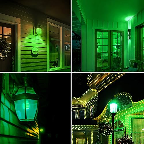 Miniatura 7 de EvaStary Paquete de 2 bombillas LED A19, 9 W (equivalente a 60 W), bombilla de color base E26, no regulable, para Navidad, boda, fiesta, ambiente,