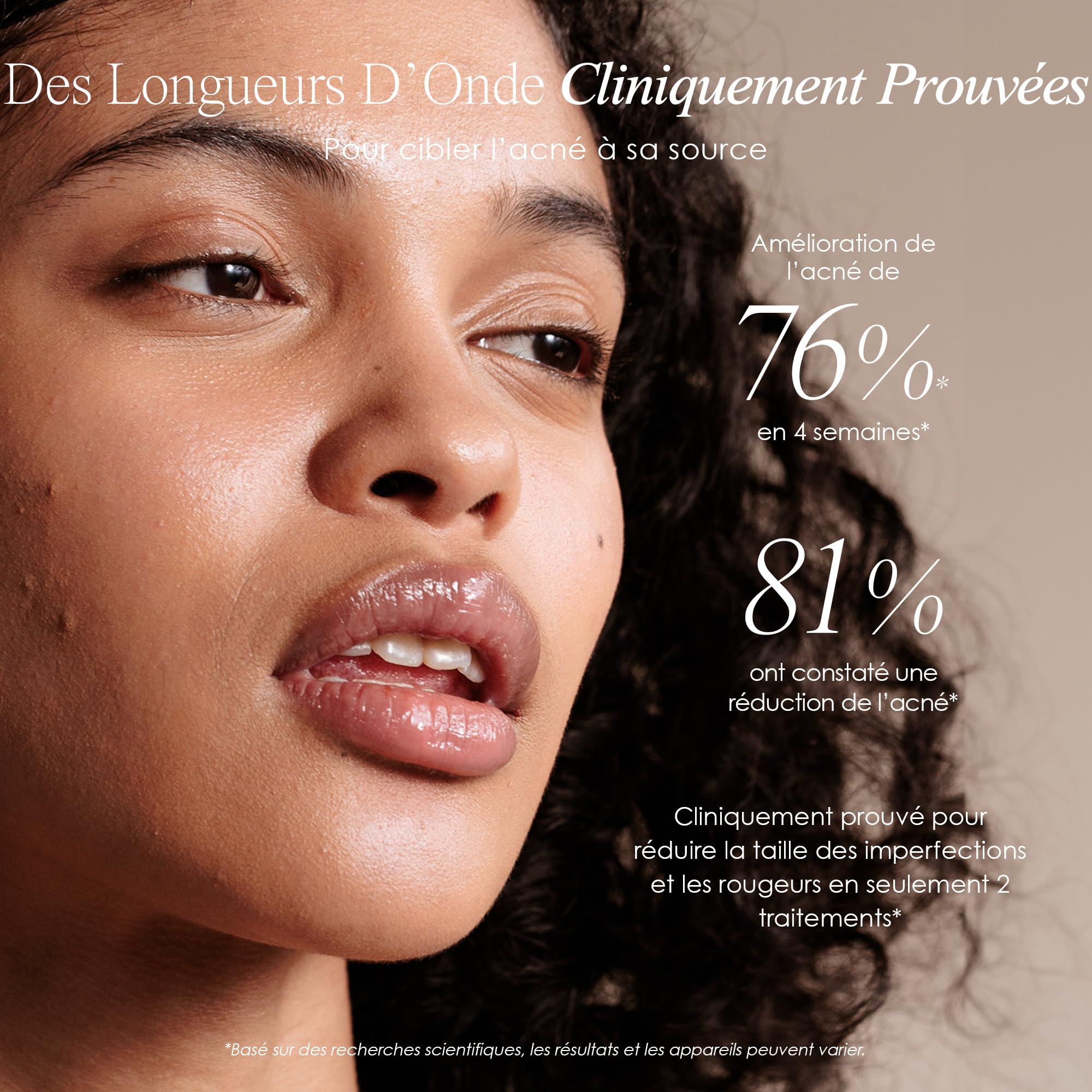 Blue LED+ Acne Light Therapy de Project E Beauty | Anti-acné | Réduit les Taches | Calme l'Inflammation et la Peau Sensible | Enleve les Imperfections | Pour les Eruptions Cutanées et la Peau Grasse