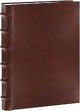 Pioneer Photo Albums Sewn Bonded Leather Bookbound 300 Pkt 4x6 Bi-Directional Photo Album, Brown, ( Pack of 1)