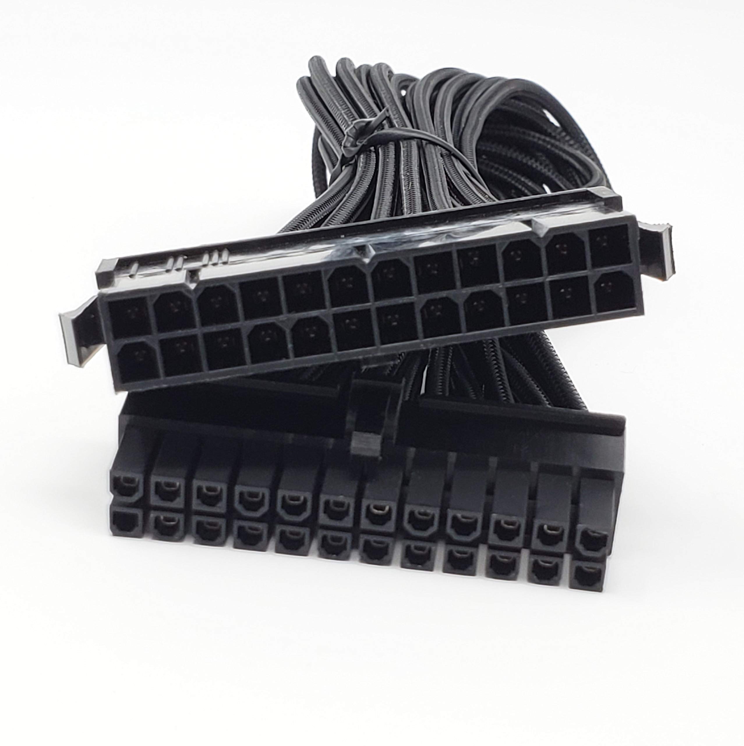 Micro Connectors Premium Sleeved PSU Cable Extension Kit – Black