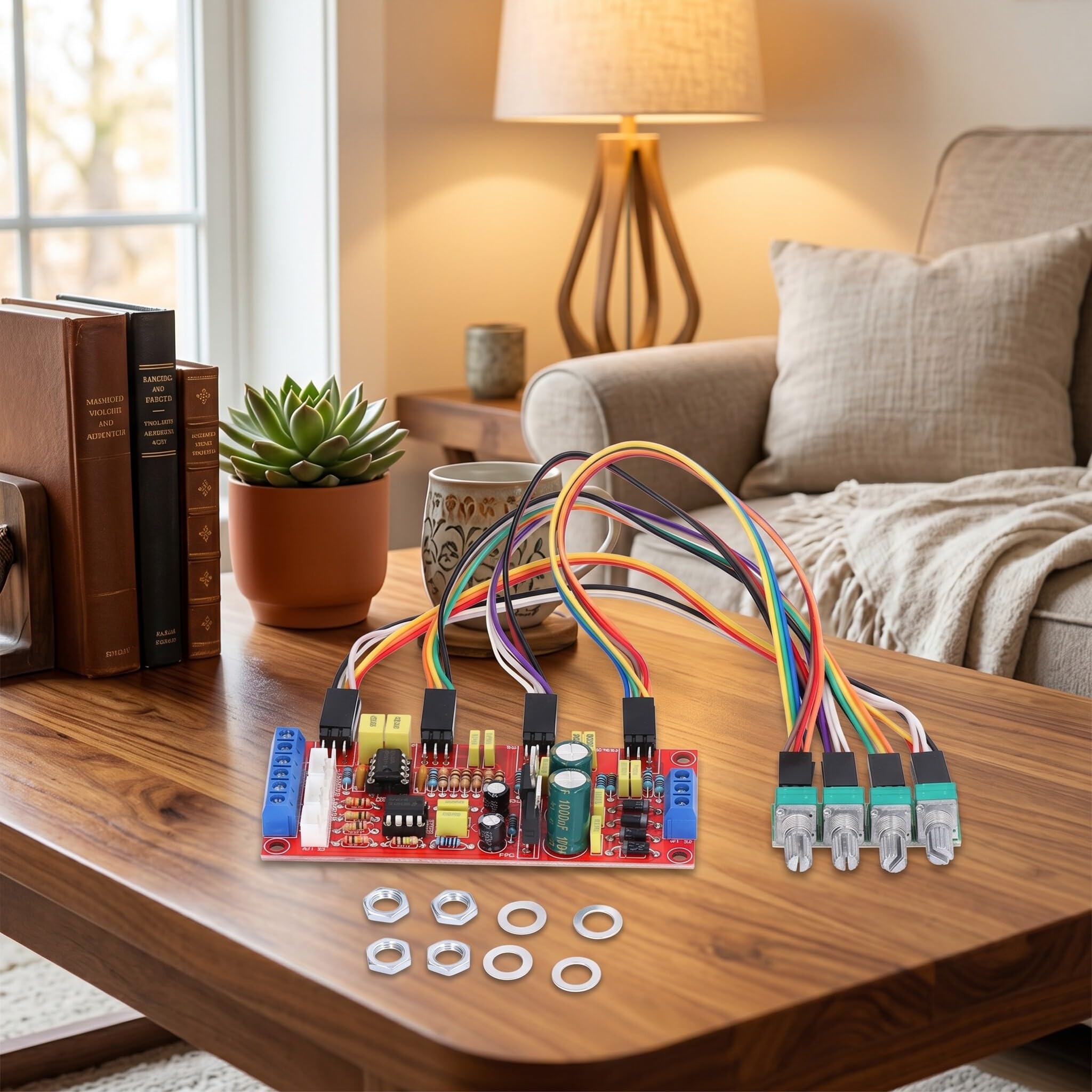 Preamplificatore Audio Professionale PCB con Controllo Volume e Tono Bassi Midrange Alti per Amplificatore Alta Fedeltà