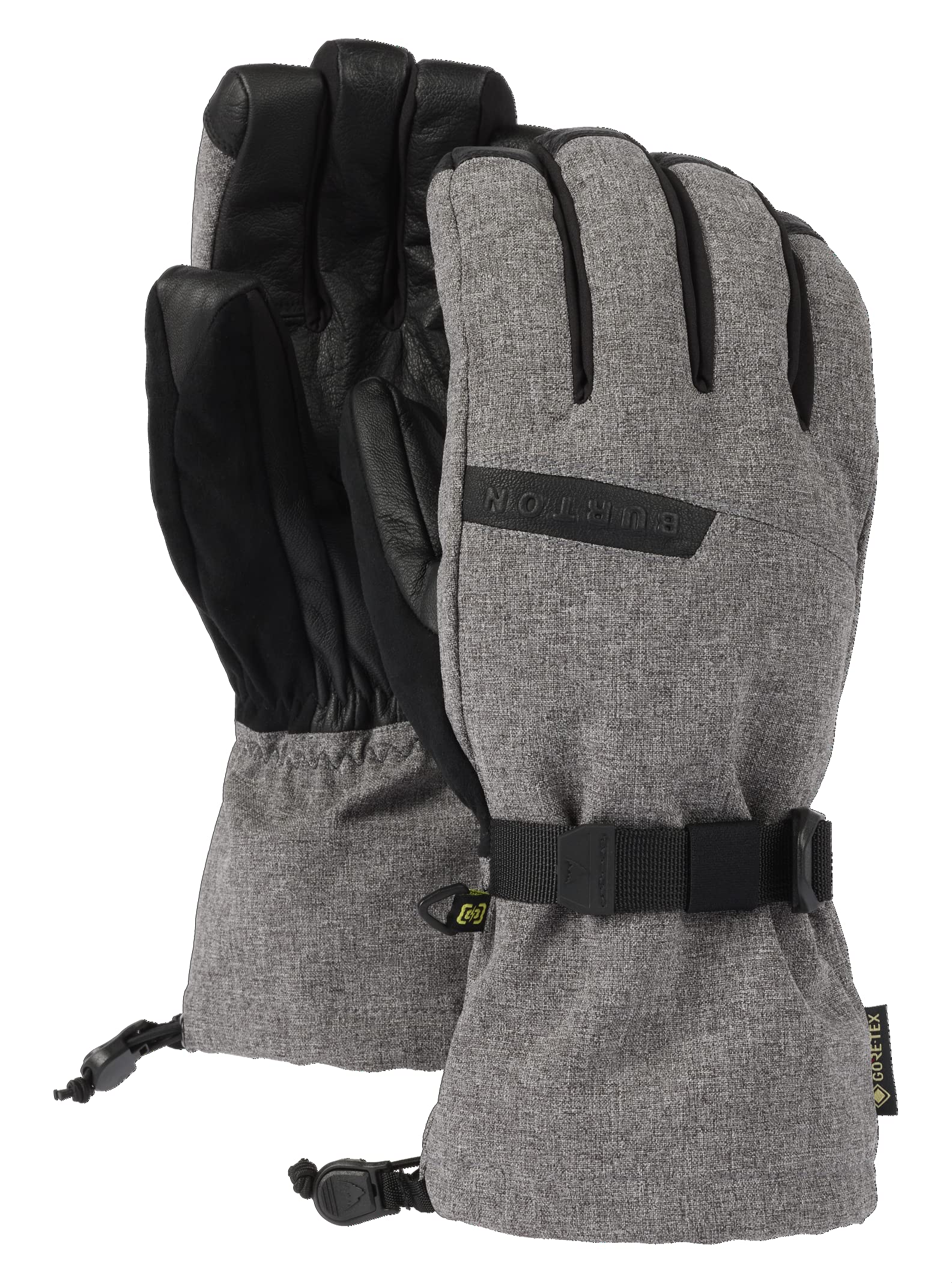 Burton Men's Standard Deluxe Gore TEX Gloves, Gray Heather, X