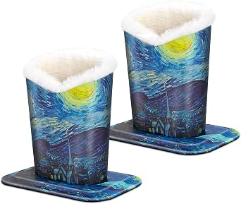 Pack of 2 Plush Lined Eyeglasses Holder Stand Protective Glasses Case For Desks Or Nightstands
