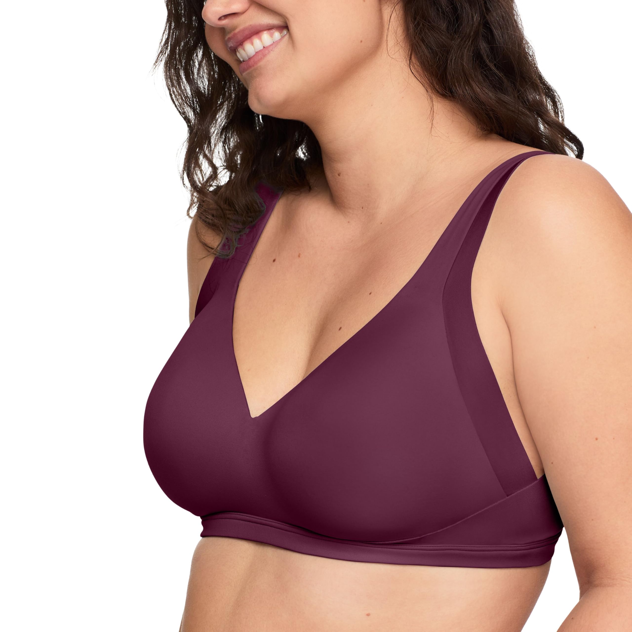 Warner's Womens No Side Effects Underarm and Back-Smoothing Comfort Wireless Lightly Lined T-Shirt Bra Ra2231a