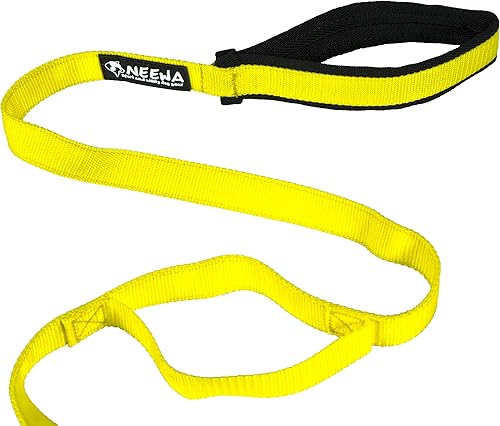 Neewa - Correa para perro con asa (amarillo)
