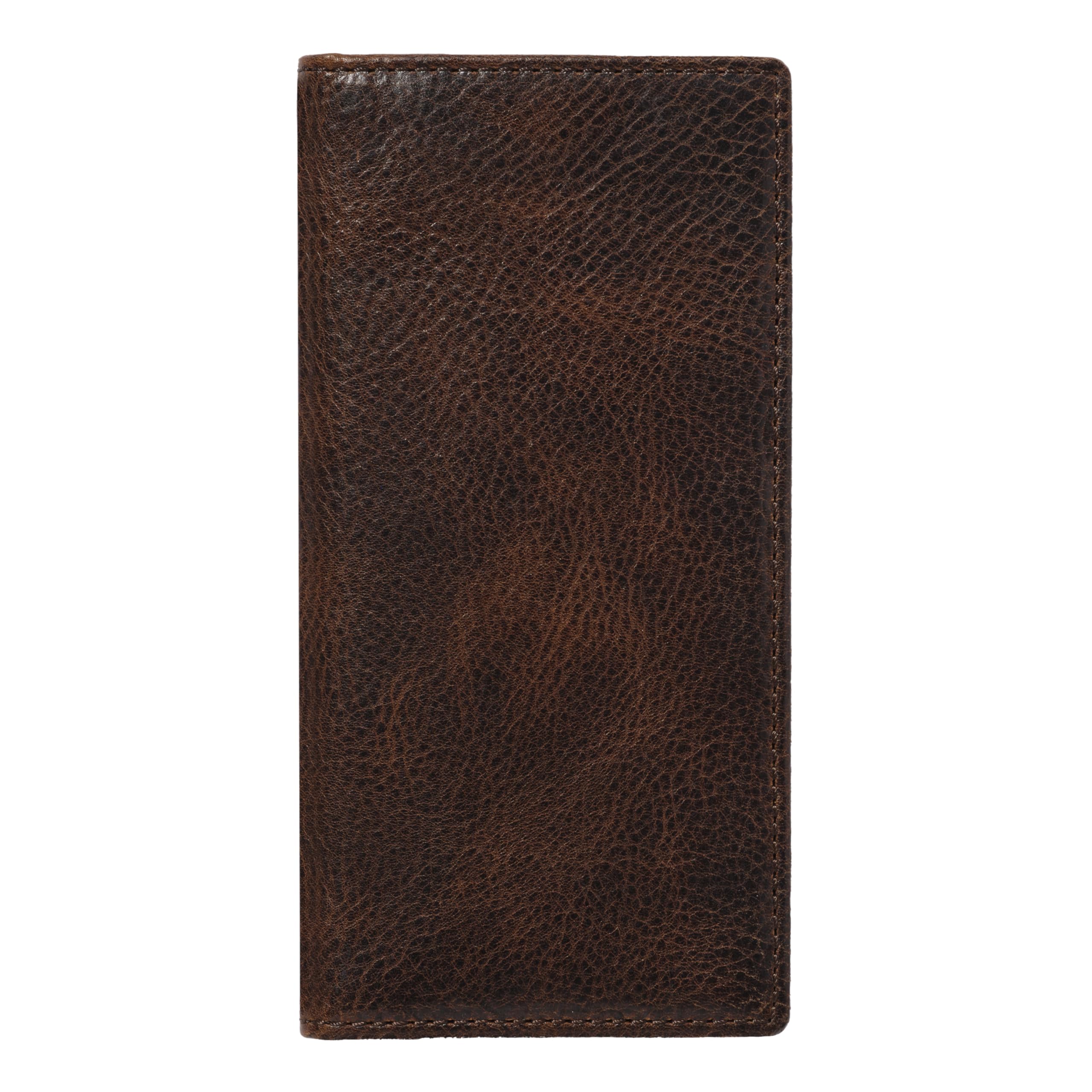 Jack Long Bifold Wallet for Men and Outdoorsmen, Full Grain Cowhide Leather Rodeo Wallet, Brown