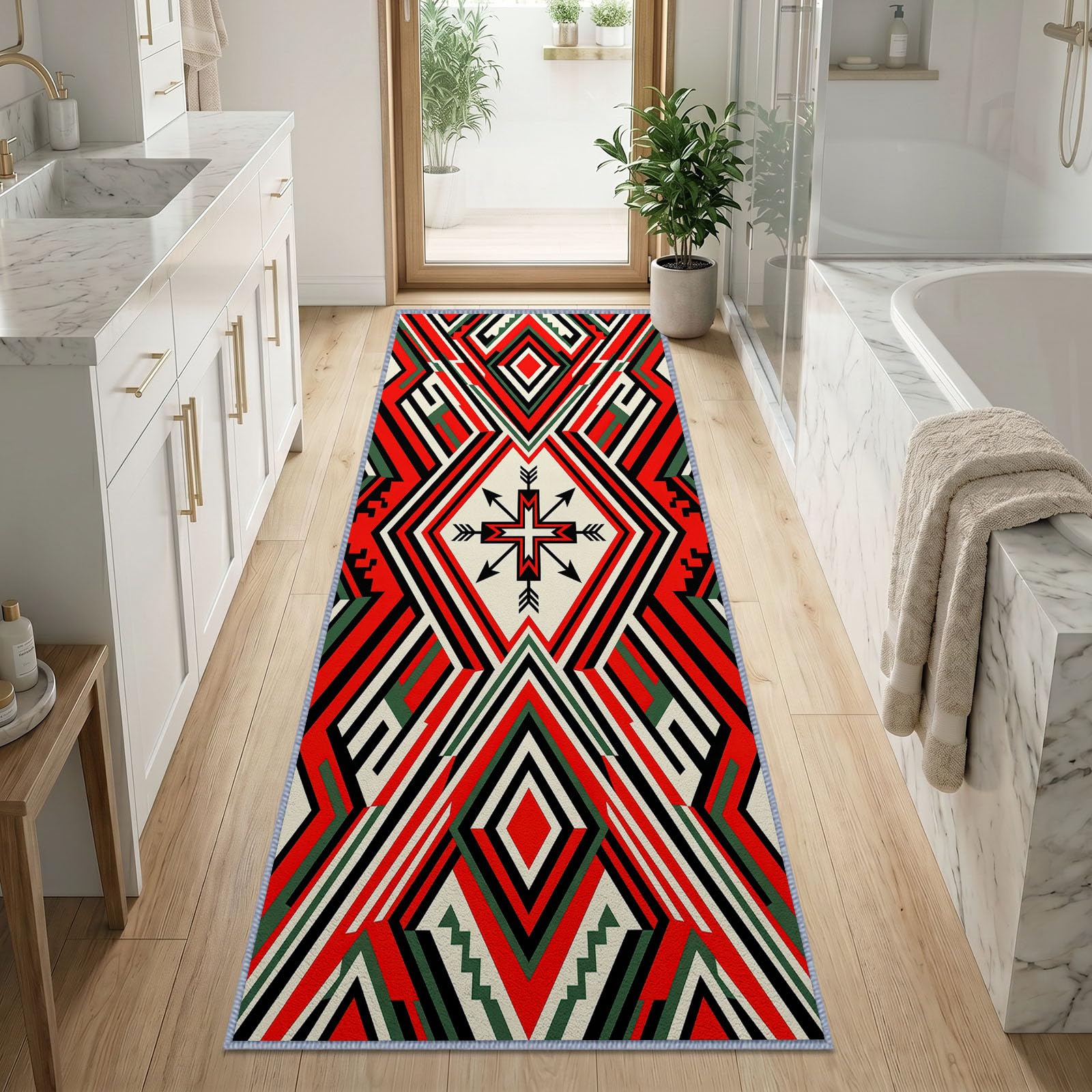 Totem krzyż promień słońca dywan do przedpokoju można prać w pralce