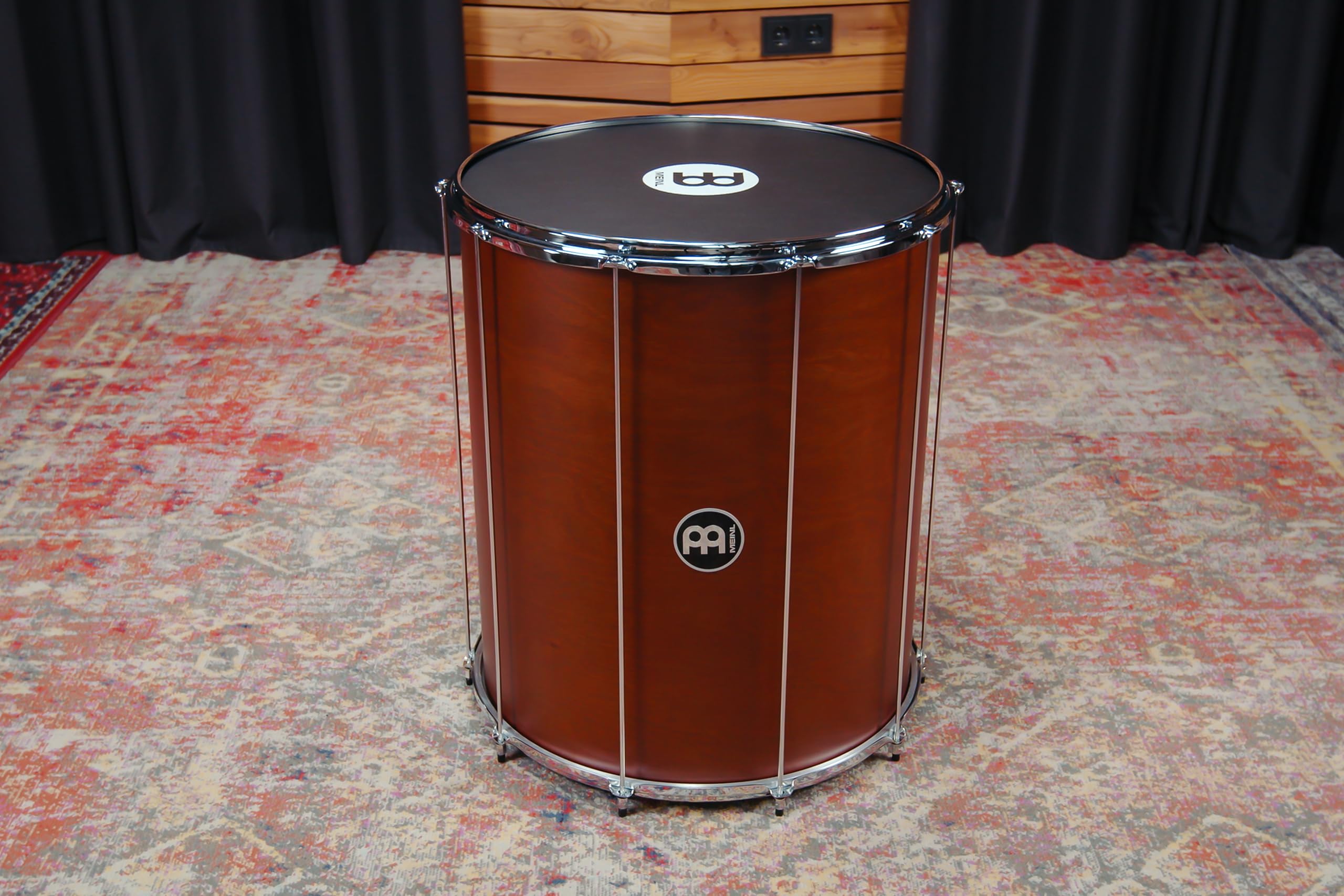 Meinl Percussion Traditional Wood Surdo – Tamburo Samba Grande – 20-Pollici Diametro – 24-Pollici Altezza – Hardwood, Brown (SU20AB-M)