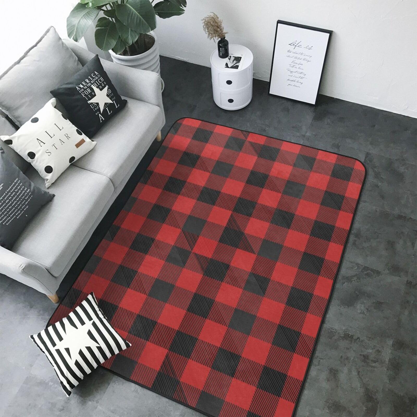 Tapis doux pour chambre à coucher et salon style contemporain