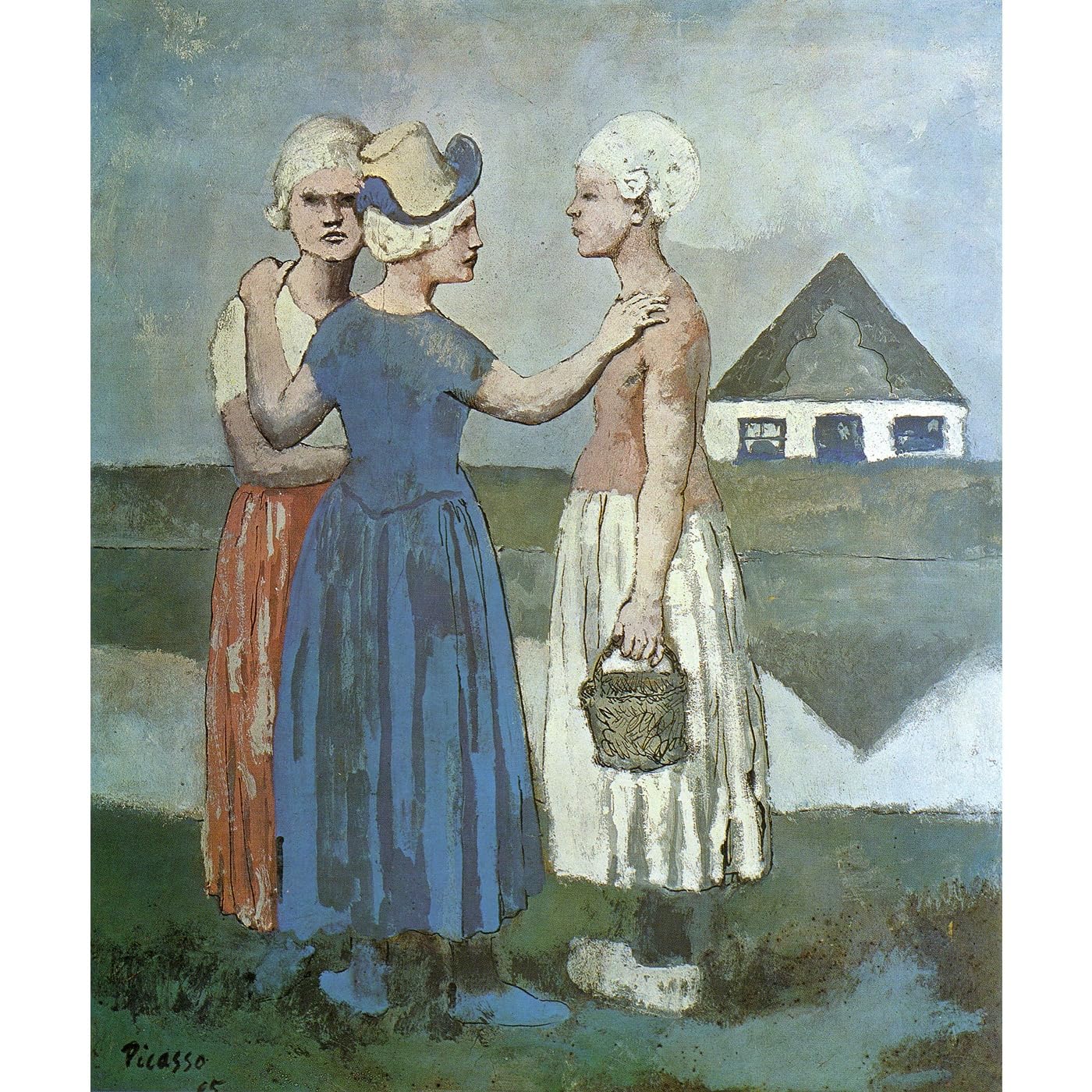 Affiche Trois filles néerlandaises 1905 impression haute définition - 2