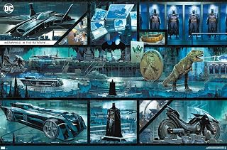 DC Comics Batman - The Batcave Wall Poster, 34L" x 22.4W", Premium Unframed Version