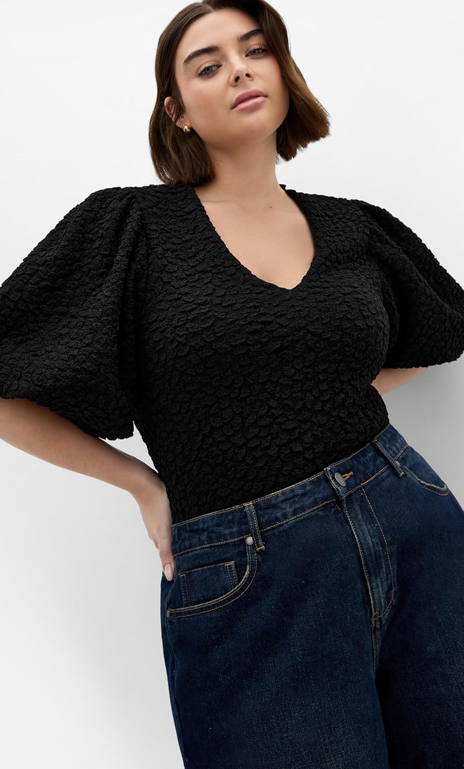 City Chic Women's Top-Chrissie V Neck - Image 2