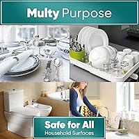 Vista 5 de Perfect Scour - Paquete de 2 esponjas para fregar para cocina, multiusos antiarañazos con poder de fregado resistente, limpiador suave y rápido