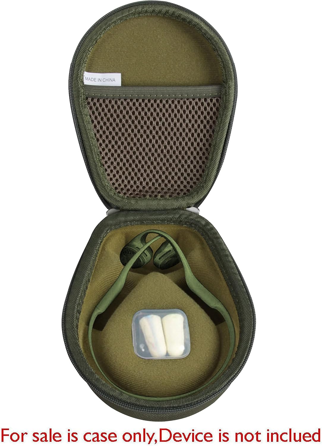 Hermitshell Case for AfterShokz Trekz Air/AfterShokz Aeropex/Titanium Mini/Shokz OpenRun Pro/SHOKZ OpenRun Pro 2 Open Ear Wireless Bone Conduction Headphones AS650 / AS800 (Green) - Image 2