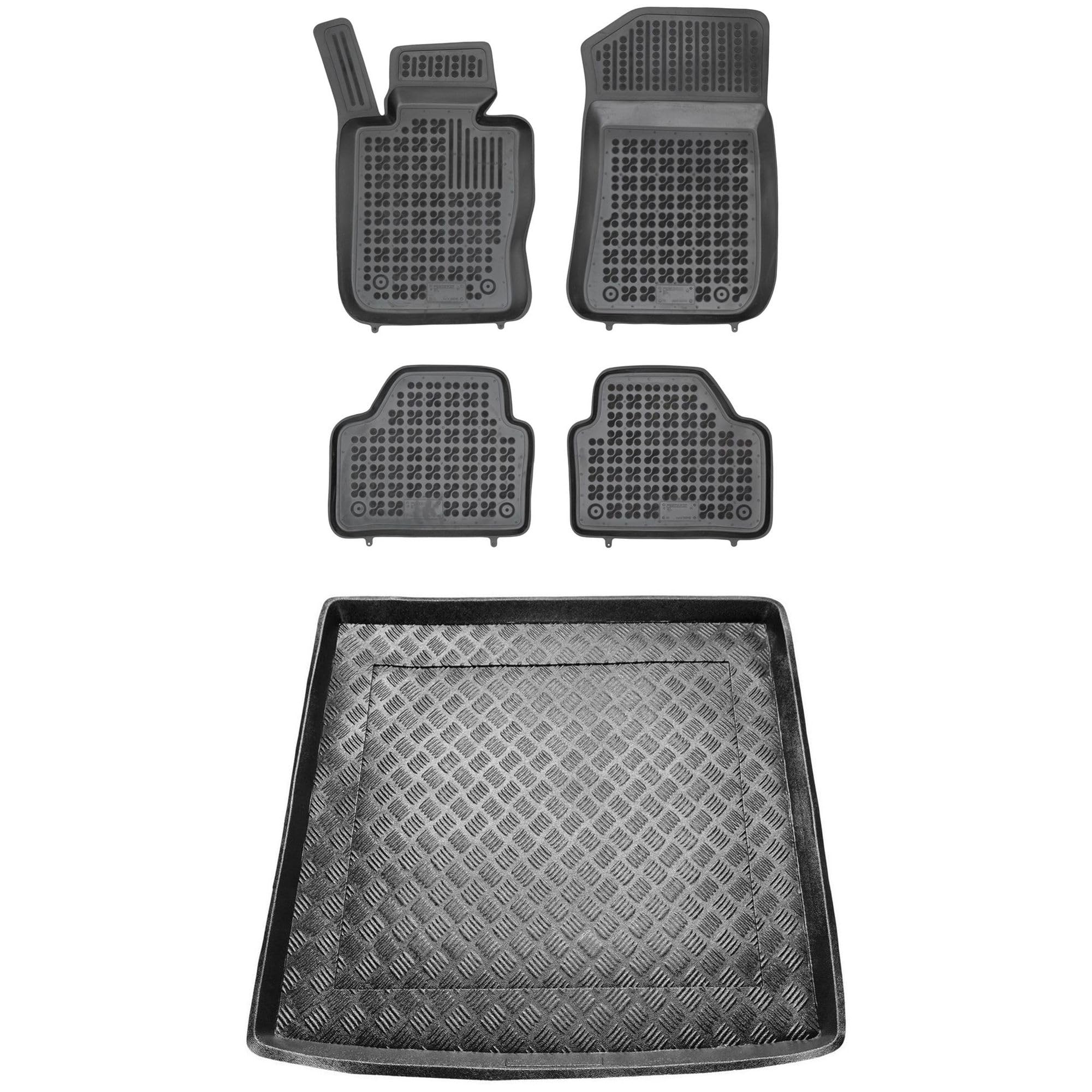 MOTOS Juego de alfombrillas de goma para coche y alfombrilla de PE para maletero adecuado para BMW X1 E84 2009-2016 Mejora la comodidad de tus viajes con la alfombrilla antideslizante para coche - alf