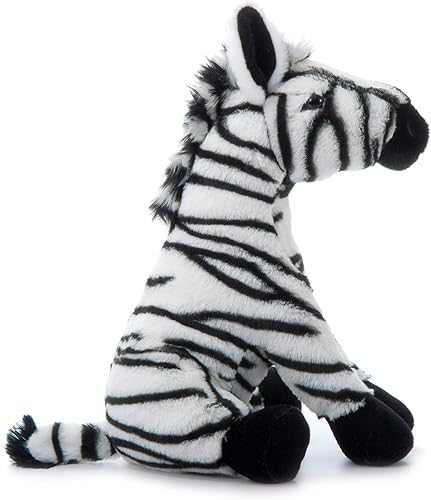 Miniatura 7 de The Petting Zoo Peluche de cebra, regalos para niños, animales salvajes del zoológico Onez, juguete de peluche de cebra de 12 pulgadas
