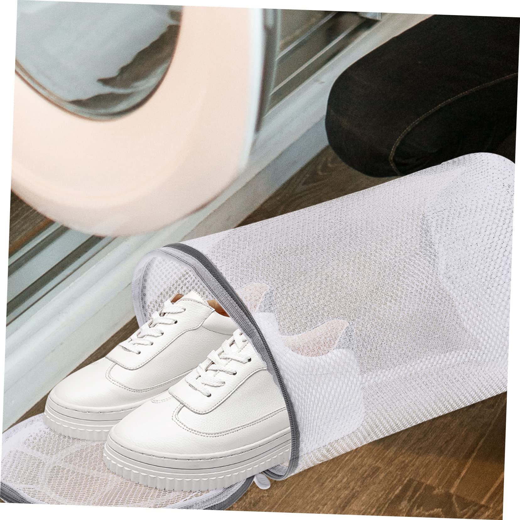 Alipis 6stücke Schuhwaschbeutel Für Waschmaschine Atmungsaktive Wiederverwendbare Netzbeutel Schonenden Reinigung Von Sneakers Sportschuhen Und Reiseorganizer