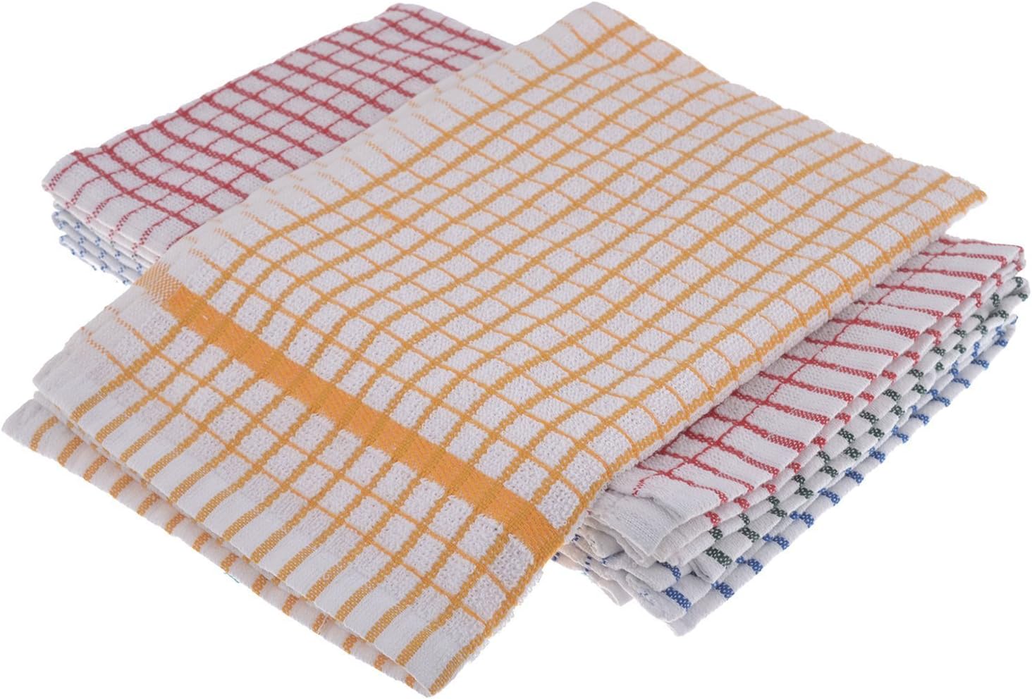 SMISONS Premium Terry Kitchen Towels - Set of 4 Towels (KT16B245SC)