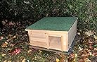 Wildlife Friend Egelvoederhuis, winter- en weerbestendig, met houten bodem, voor de tuin, bestendig tegen katten, overwinteringsplaats Wildlife Friend Egelvoederhuis, winter- en weerbestendig, met houten bodem, voor de tuin, bestendig tegen katten, overwinteringsplaats