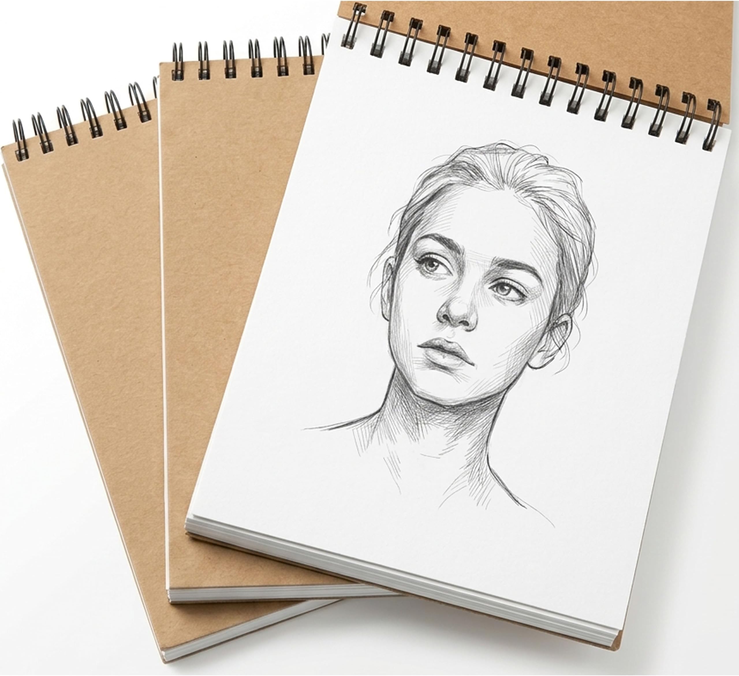 3 Pack Small Sketch Pads, 5.5 x 8.5 Inch Mini Sketchbook, 68lb/100gsm Spiral Bound Small Sketch Book, Art Supplies Drawing Painting Sketchbook for Beginners, Kids, Artists & Graduation Gift