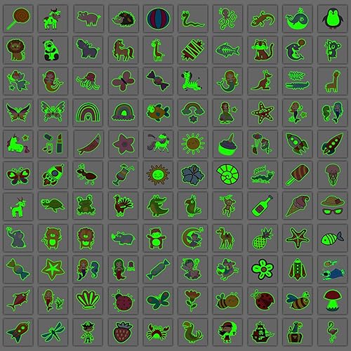 Miniatura 4 de Partywind 204 estilos brillantes envueltos individualmente para tatuajes para niños, suministros luminosos para fiestas para niños y niñas, rellenos