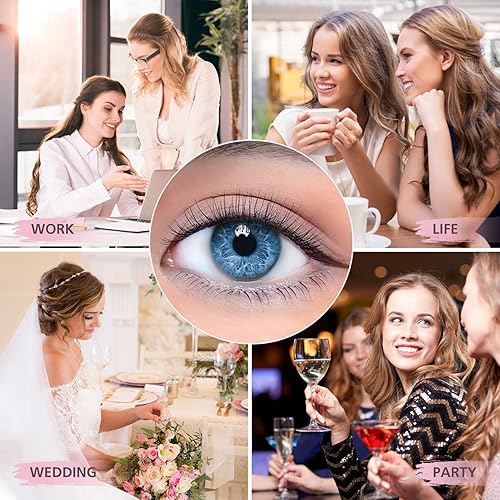 Miniatura 7 de SONAFEEL Pestañas postizas cortas de aspecto natural, paquete de pestañas finas de 0.433 in, 12 pares de pestañas pequeñas, pestañas de visón 3D,