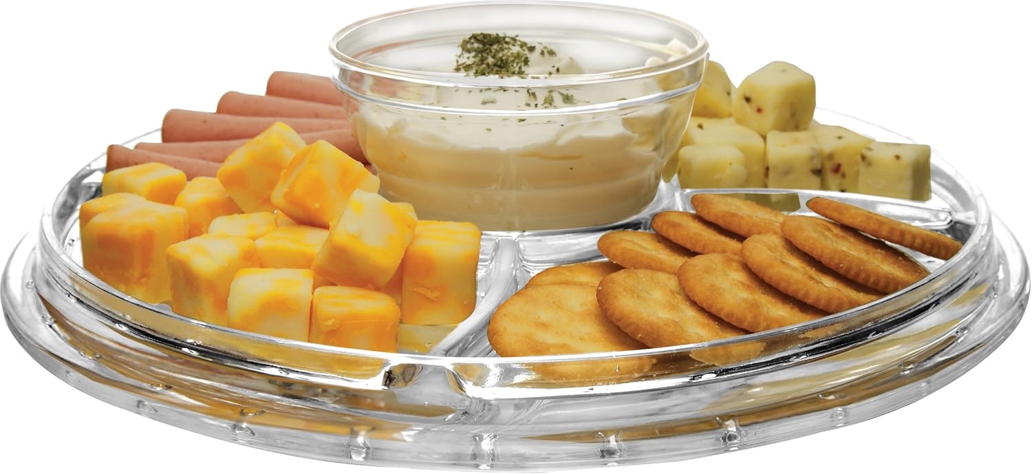 Buу 1 gеt 1 Circleware Sophisticate 6 in 1 Glass Cake Plate