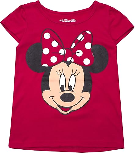 Miniatura 4 de Disney Girls Minnie Mouse 3 Pack T-Shirts for Toddler and Little Kids,