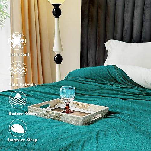 Miniatura 3 de AmyHomie Manta Refrescante, Mantas de Verano con Efecto Frío de Doble Cara, Fibra Fresca Arc-Chill Q-Max0.5, Mantas Transpirables Ligeras para