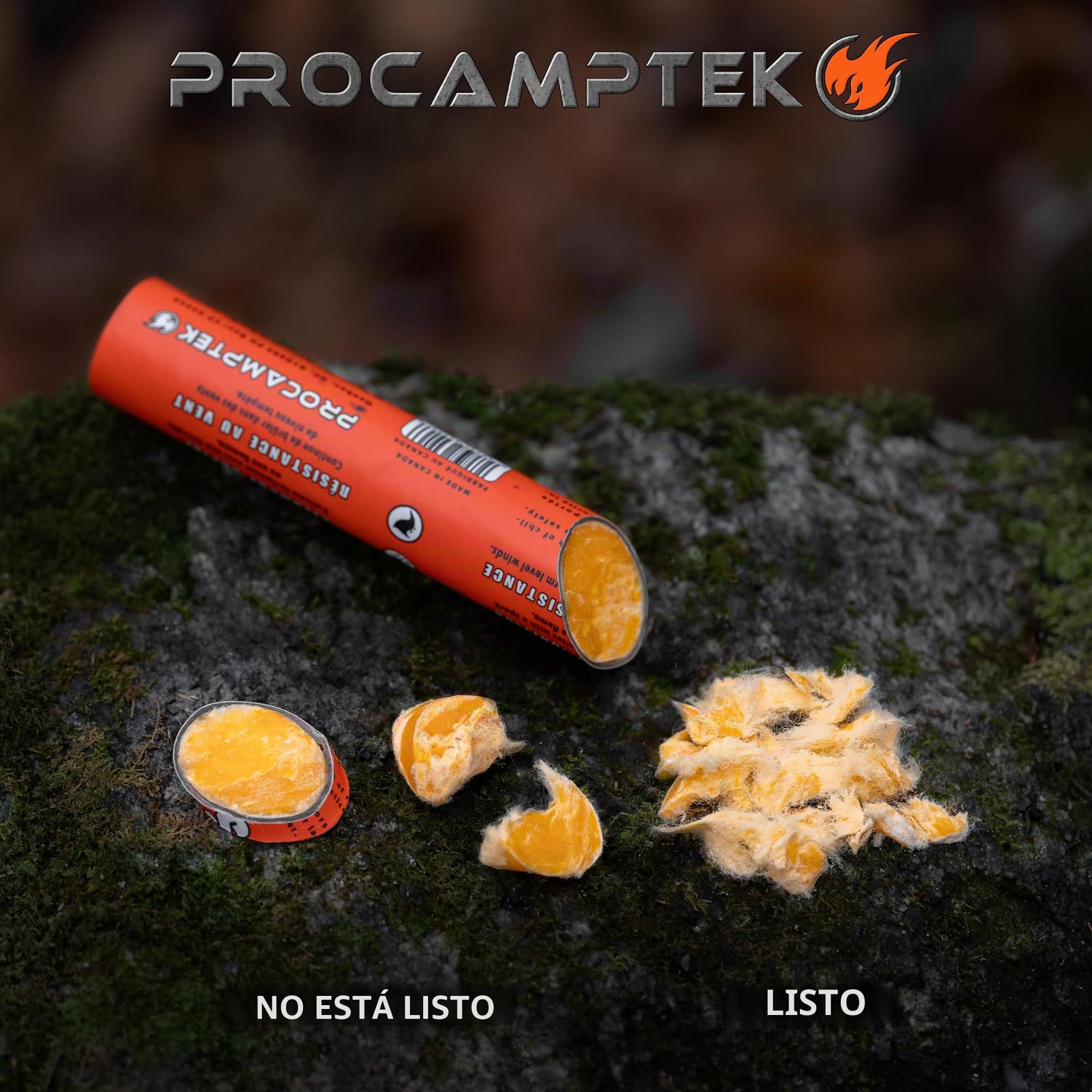 Fast Fire Stick - Tinder de supervivencia para encender fuego, el mejor encendedor para emergencias, supervivencia, fogata, bushcraft y senderismo, impermeable y no tóxico (1 palo de fuego rápido)