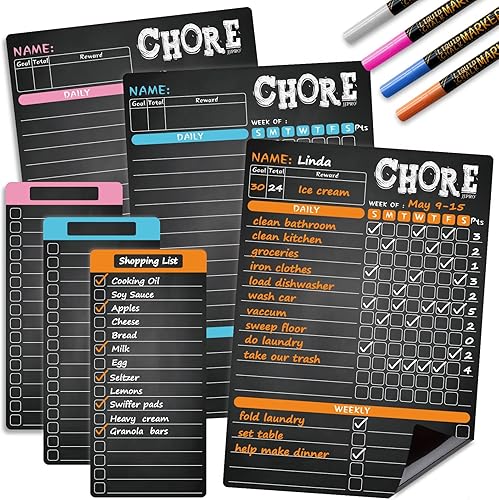 JJPRO Pizarra magnética de recompensa para múltiples niños, pizarra de tareas de responsabilidad de comportamiento para niños, adolescentes y tres disponible en Yaxa Venezuela