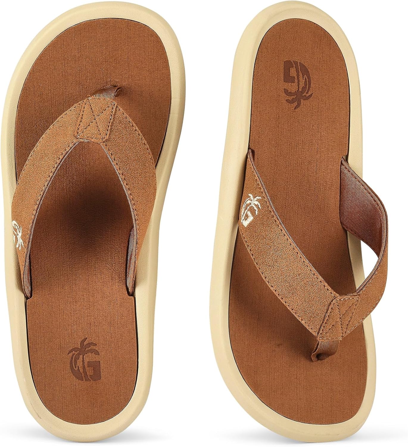 Gumbies Noosa Unisex Flip-Flop, with Arch Support Supersoft Brush EVA Footbed, Soft Cotton Backed Strap & Recycled Rubber Sole - Comfort Guaranteed
