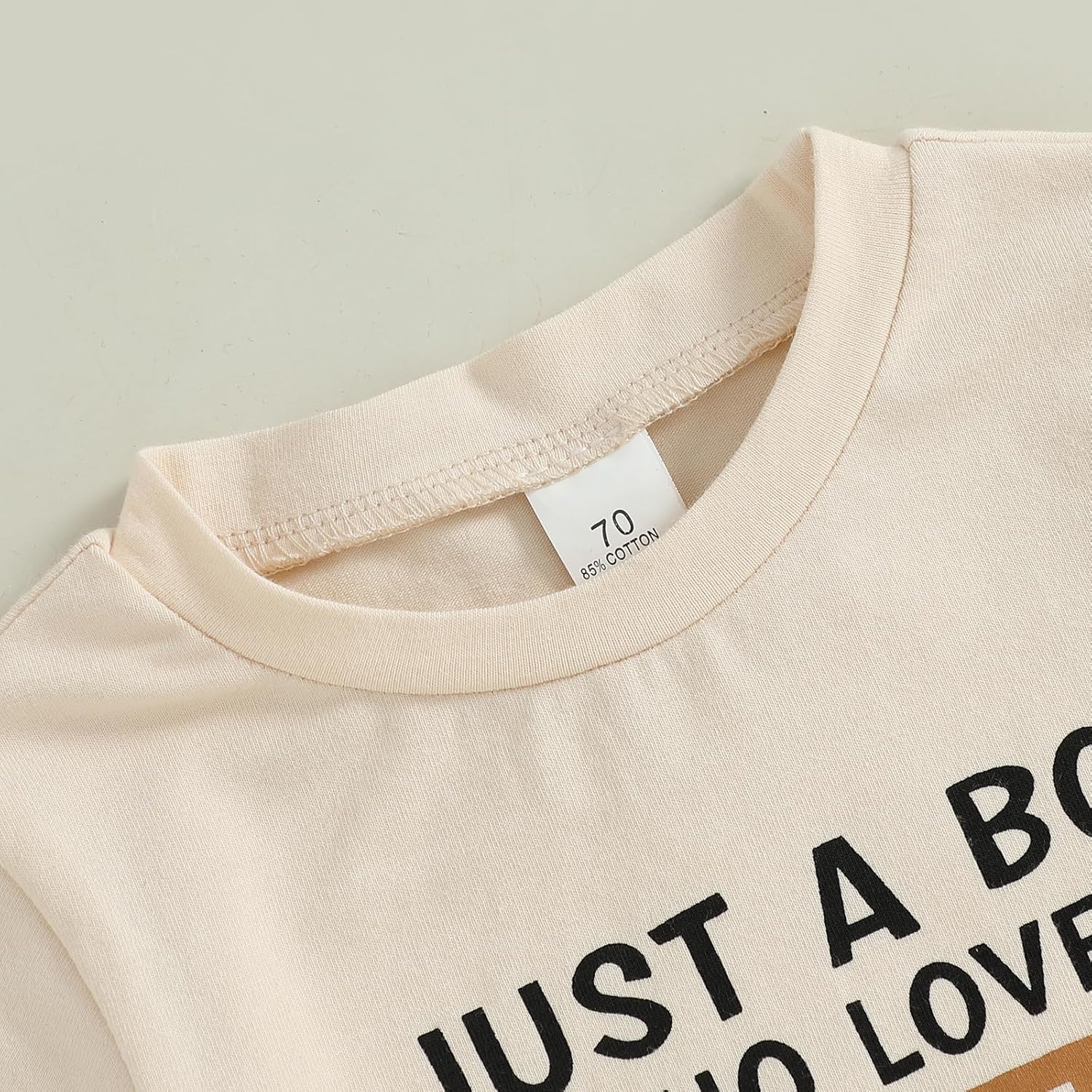 WZTYYDS Toddler Baby Boy Summer Clothes Tractor Letter Print Short Sleeve T-shirt Tops Casual Shorts 2 Piece Outfit - Image 4