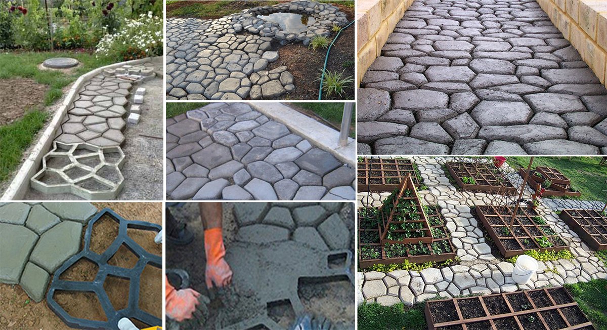Iso Trade Paving stone mould – cobblestones Medium Paving Concrete Stepping Stone Mould Molds Stones Slabs Garden Patio Driveway Pathmate Pavement Mold Paving Concrete 5174 marca