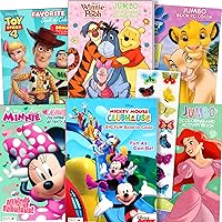 Disney Classics Coloring Books for Kids Bulk Bundle: Mickey Mouse, Minnie, Ariel, Toy Story + 3D Stickers, Activities & Mazes