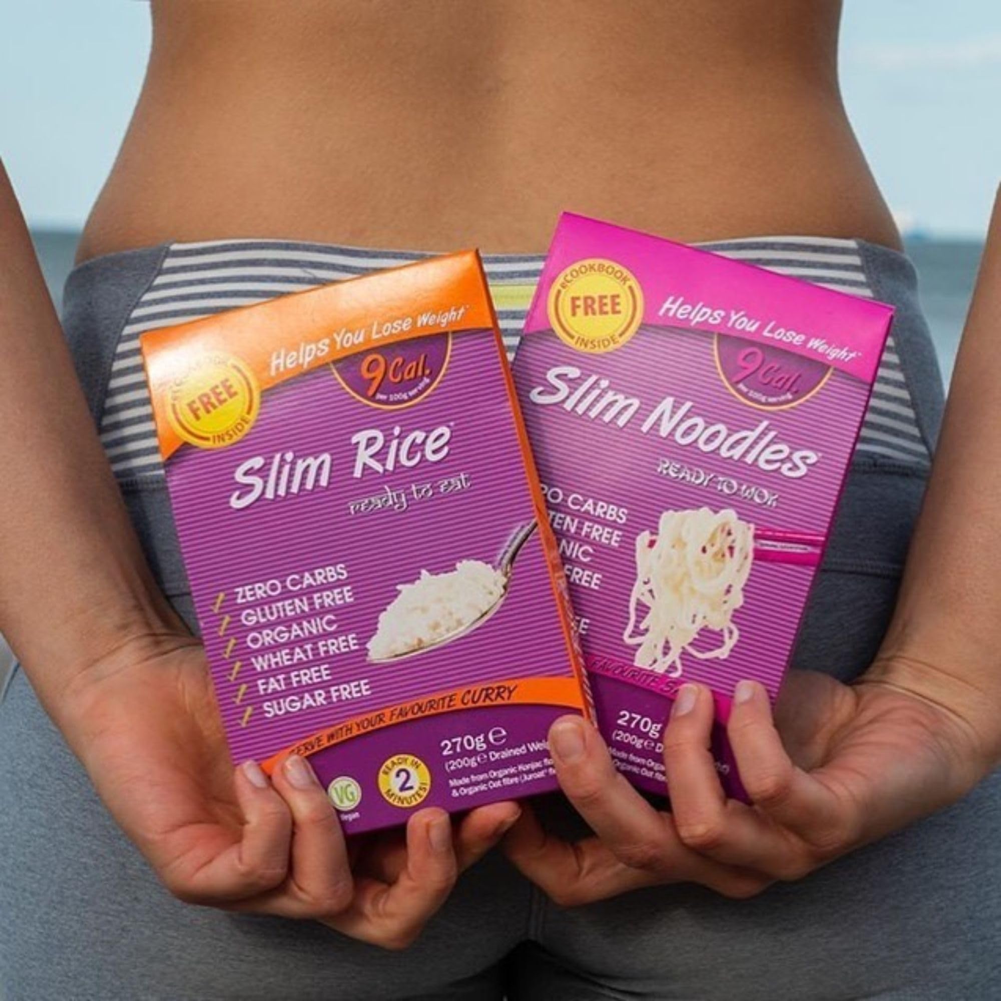 Slim Pasta - Arroz de Konjac - 270 g - Sin Calorías ni Carbohidratos - Ideal para Dietas Keto y Low Carb - Apto para Veganos - Elaborado con Agua Purificada, Fibra de Avena y Harina de Konjac — view 7