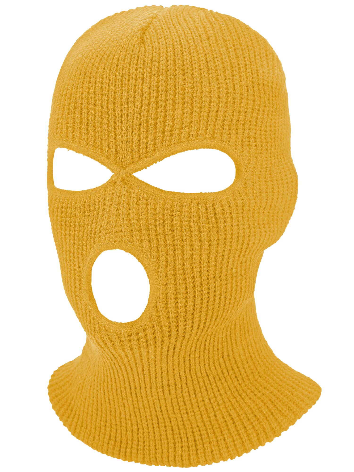SATINIOR 3 Holes Ski Mask Full Face Cover Outdoor Balaclava Winter Knitted Neck Gaiter for Halloween Sports Cycling