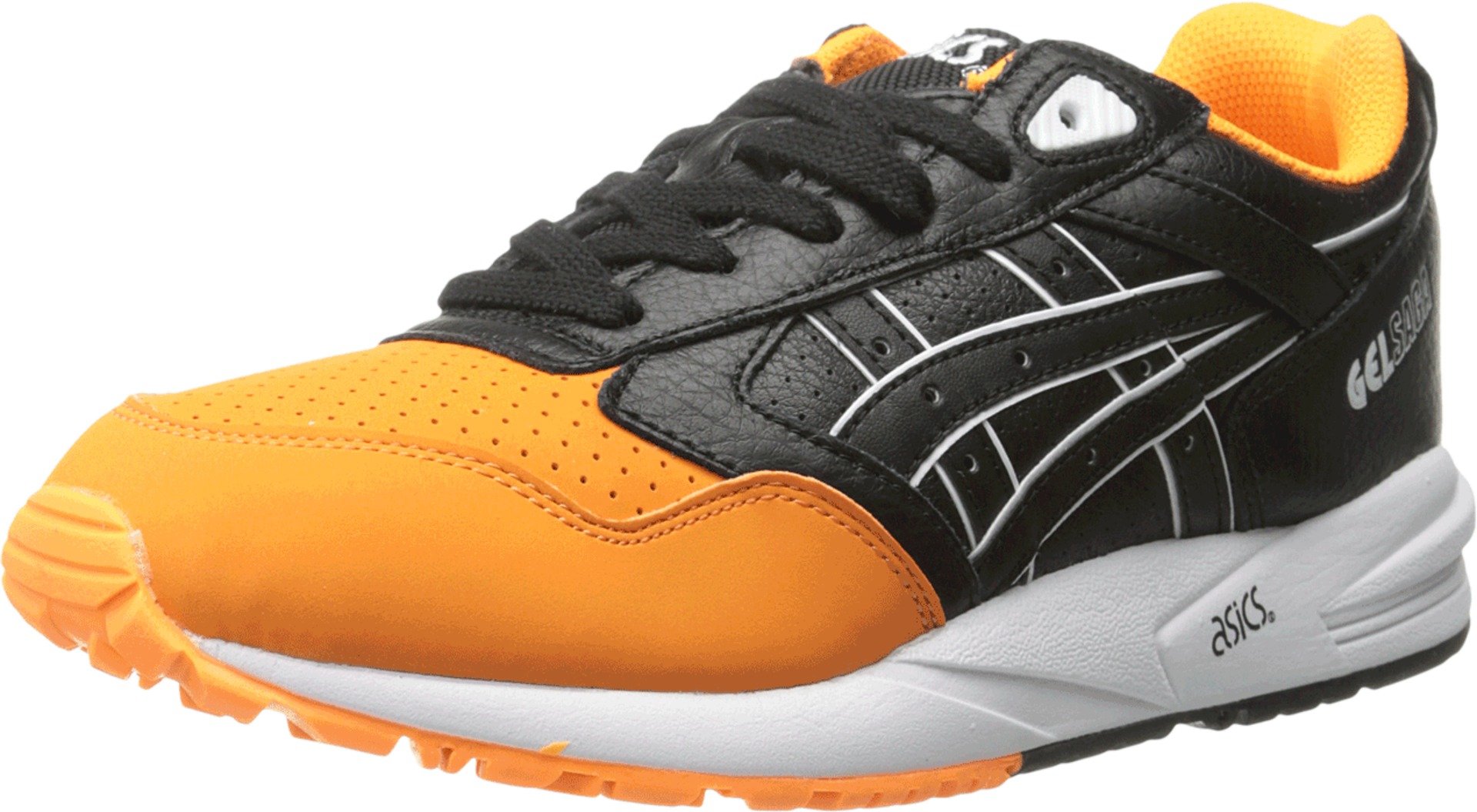 ASICS Gel Saga Retro Running Shoe, Orange Pop/Black, 8 M US