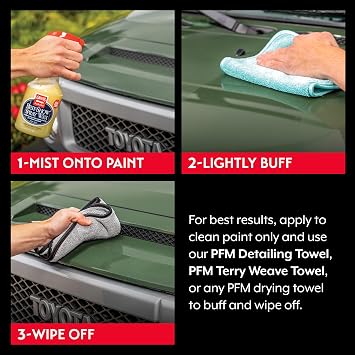 Griot's Garage Best of Show Spray Wax for Car Detailing, Works on Paint Protection Films and Ceramic Coatings, Provides Long-Lasting Coverage Between Uses, 10969, One Gallon