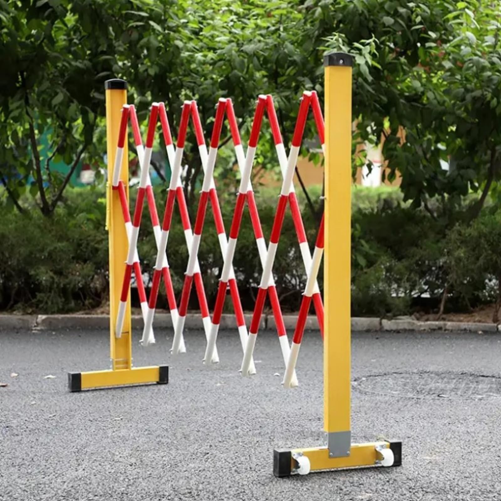 Barrière de sécurité rétractable 1,2x2,5m mobile pour aéroport et gare routière