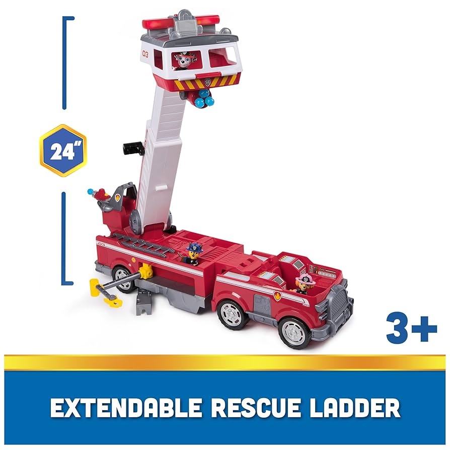 PAW PATROL Ultimate Rescue クレーン付きトラック Paw Patrol Ultimate Rescue Construction Truck with Lights