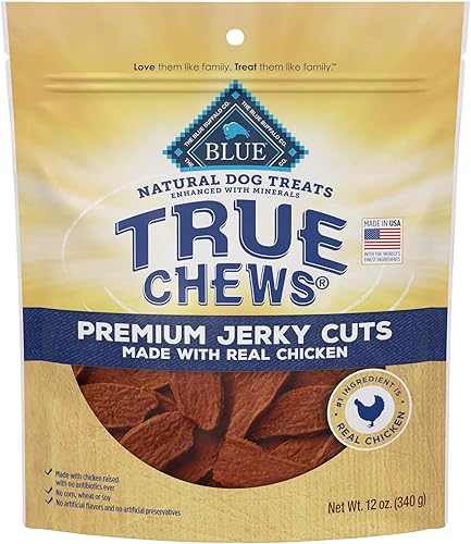Vista 72 de Blue Buffalo True Chews Premium Jerky Cuts - Golosinas para perros, fabricadas en los Estados Unidos con ingredientes naturales, carne de res, bolsa