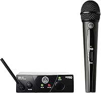 Vista 1 de AKG Pro Audio WMS40MINI Vocal Set Band US25C Wireless Microphone System, with SR40 Receiver and PT40 Mini Pocket Transmitter. Black