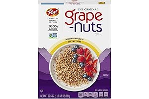 Grape Nuts Original Breakfast Cereal, Multigrain Basic '4' with Fruit and Nuts (2 Pack)