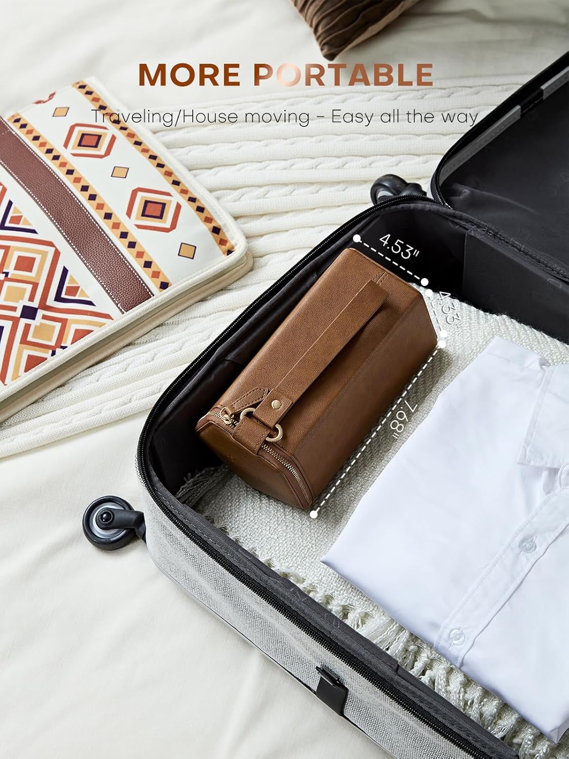 Sunglasses Travel Case Organizer Hangable for Men Women, Eyeglasses Foldable Storage Organizer - Image 6