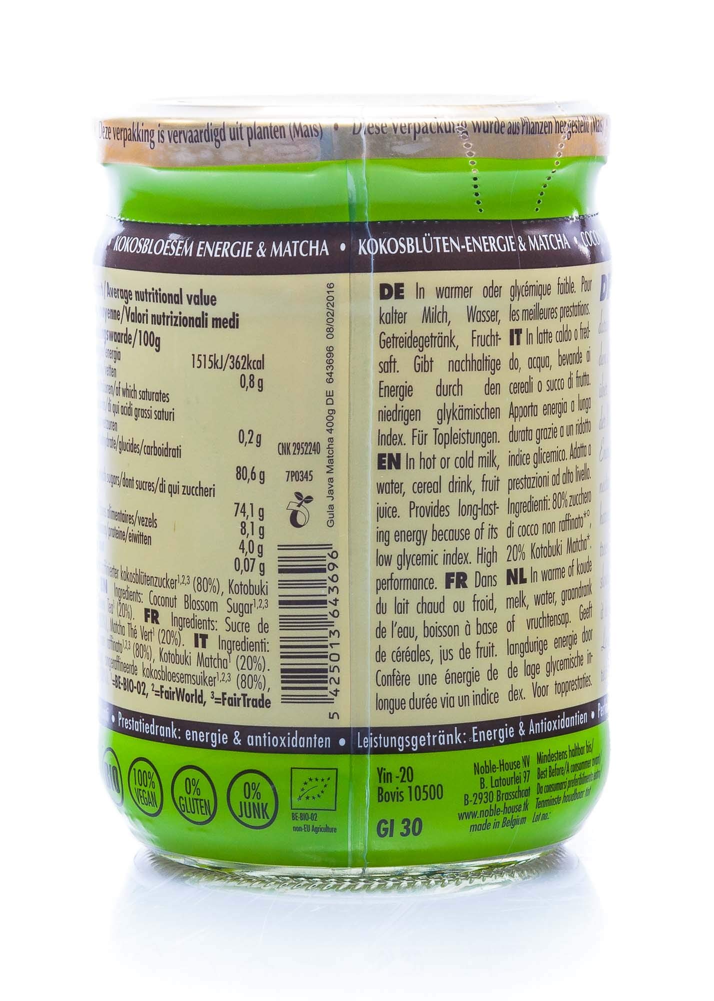 Aman Prana Bio Gula Java Matcha, 400 g