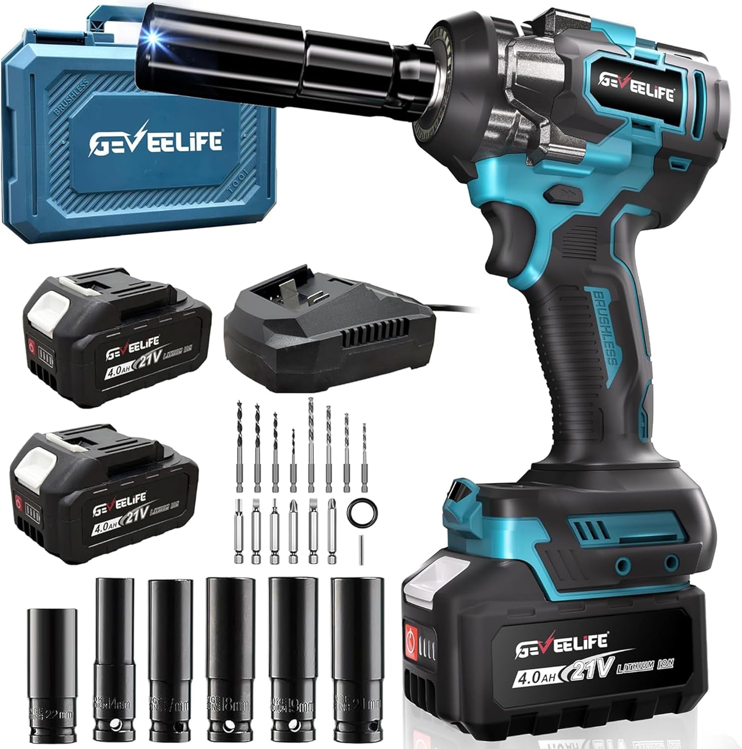 650N.m/480Ft-lbs Brushless Impact Wrench