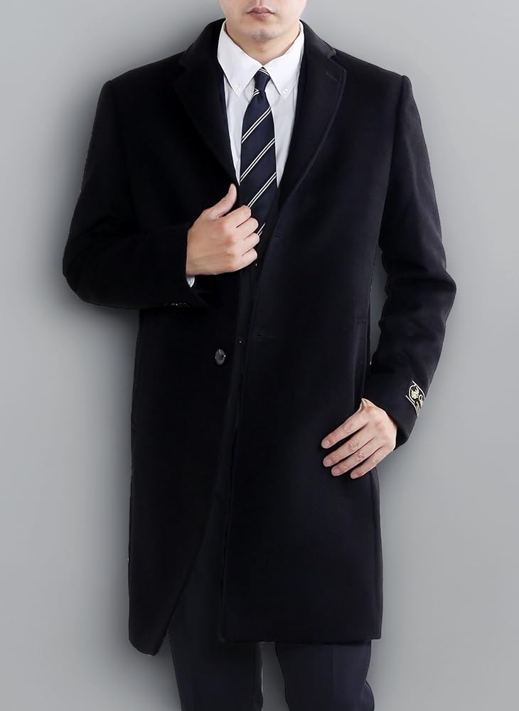 Amazon | [三京商会] カシミヤ チェスターコート フォーマル