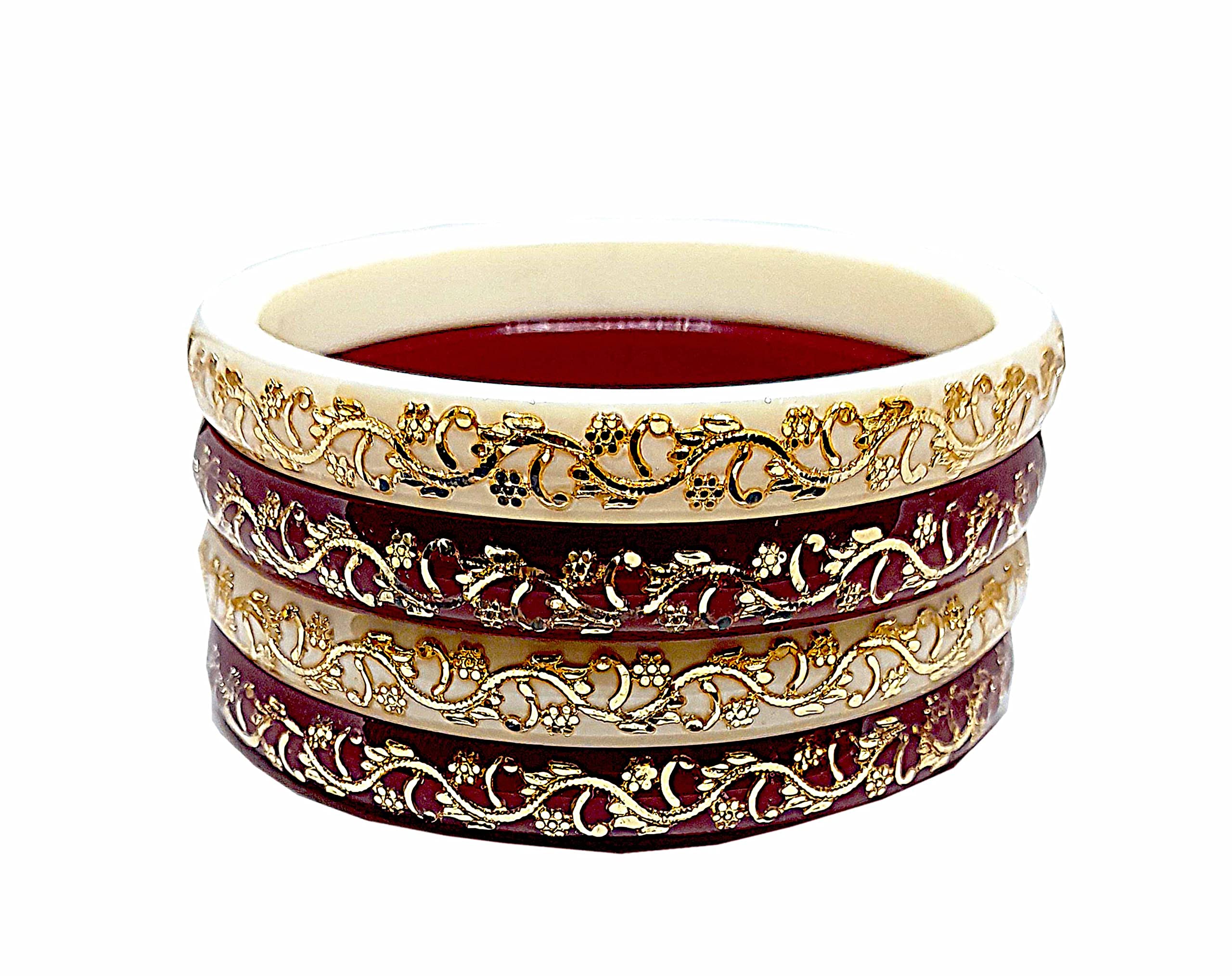 See full amazon price history chart for BOVZEN Plastic Goldplated Laminated Bangle Set of 4 Multicolor For Women (2-4) BOVZEN Plastic Goldplated Laminated Bangle Set of 4 Multicolor For Women (2-4) (B0C55M857H) Amazon Price History, Amazon Price Tracker